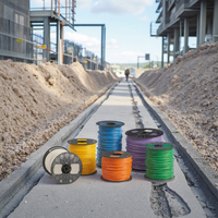 Cable de cobre revestido de CCS, calibre 10/12/14 AWG, aislamiento de HDPE, enterrado directo, 30V, alta resistencia