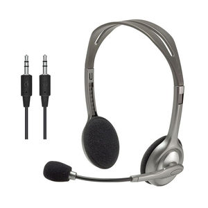 <span class=keywords><strong>Logitech</strong></span> H110-<span class=keywords><strong>auriculares</strong></span> multifunción para música, estéreo, color gris claro - Product Image 2