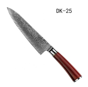 <span class=keywords><strong>Cuchillos</strong></span> de cocina de Damasco VG10, cuchillo de <span class=keywords><strong>Chef</strong></span> de Damasco japonés, logotipo de marca personalizado - Product Image 2