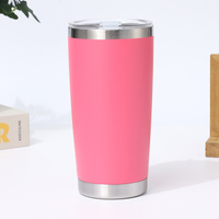 Tasse de voiture sous vide de 20oz en acier inoxydable 304 Tasse à café de voyage isolée sous vide à double paroi Tumbler Tasse isolée Tasse de voiture portable