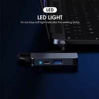 Estación de acoplamiento 3 en 1 tipo C, Hub multifunción USB C a HDMI, USB 3,0, HDTV, 4K, PD, 100W, carga para teléfonos, tabletas y portátiles
