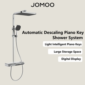 JOMOO Ensemble <span class=keywords><strong>de</strong></span> douche à détartrage automatique intelligent Système <span class=keywords><strong>de</strong></span> douche à clé <span class=keywords><strong>de</strong></span> <span class=keywords><strong>piano</strong></span> <span class=keywords><strong>de</strong></span> salle <span class=keywords><strong>de</strong></span> bains Capteur <span class=keywords><strong>de</strong></span> température Affichage numérique Mélangeur <span class=keywords><strong>de</strong></span> bain - Product Image 2