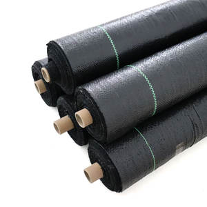 60gsm-200gsm barrière contre les mauvaises herbes paysage tissu robuste tissé <span class=keywords><strong>géotextile</strong></span> bloc de mauvaises herbes tapis de jardinage tapis de mauvaises herbes - Product Image 1
