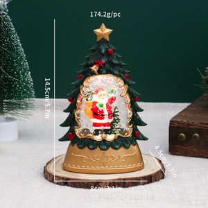Lanterne de Cabine Téléphonique Lumineuse Rouge de Noël <span class=keywords><strong>Vintage</strong></span> Bonhomme de Neige Figurine de Père Noël Décoration de Cabine Téléphonique pour la Saison des Vacances - Product Image 6