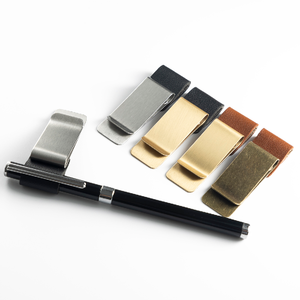 X323 Pronto per la Spedizione, Portapenne Retrò <span class=keywords><strong>in</strong></span> Pelle PU con Clip, 4 Colori, Anello <span class=keywords><strong>in</strong></span> <span class=keywords><strong>Metallo</strong></span> Ottone, Consegna Rapida - Product Image 1