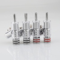 Connecteur banane pour haut-parleur Hifi audio MCA plaqué or