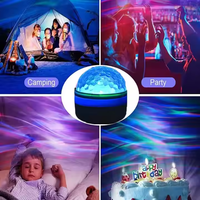 Lampe de nuit LED pour enfants, projecteur d'étoiles, lampe de table galaxie lune ciel étoilé pour chambre de bébé, projecteur d'étoiles