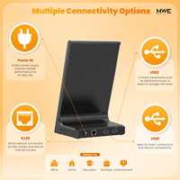 MWE US Stock Livraison Gratuite Écran Tactile Numérique Android HD 10,1 Pouces pour Affichage de Table, Kiosque WiFi/USB pour le Commerce de Détail