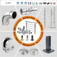 Chuanlan – Poteau de fixation moderne en acier inoxydable pour balustrade de piscine sans cadre, balcon, escalier, villa, hôtel, et garde-corps en verre pour appartement