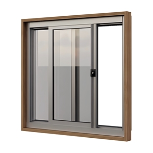 หน้าต่างบานเลื่อนอลูมิเนียมป้องกันการควบแน่นแบบใหม่ล่าสุดอุปกรณ์ติดตั้งครีบสำหรับโรงแรมแขวนในแนวนอน - Product Image 5