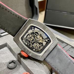 NTwatch Factory Super YRM055 Canvas Strap Watch Carbon Fiber <b>Shell</b> Height Quality Men's Watch Luxury Men's Mechanical Watch - Product Image 5