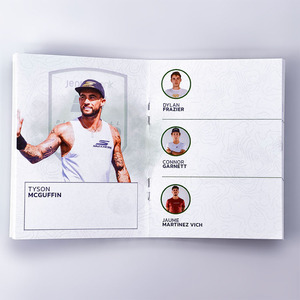 Servicio de Impresión de Folletos Personalizados para Eventos Deportivos de Pickleball, Folleto con Firma de Atleta, Impresión con Encuadernación Rústica y Cosido a Caballete - Product Image 5