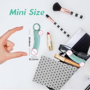 Seksspeeltjes Voor Vrouwen <span class=keywords><strong>Mini</strong></span> <span class=keywords><strong>Dildo</strong></span> Massager Siliconen Abs 10 Vibrerende Functies Zachte Usb Oplaadbare Waterdichte Ip65 69.5G - Product Image 6