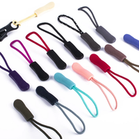 Tirette de fermeture éclair personnalisée en PVC souple coloré, cordon en caoutchouc silicone pour vêtements, écologique et de haute qualité