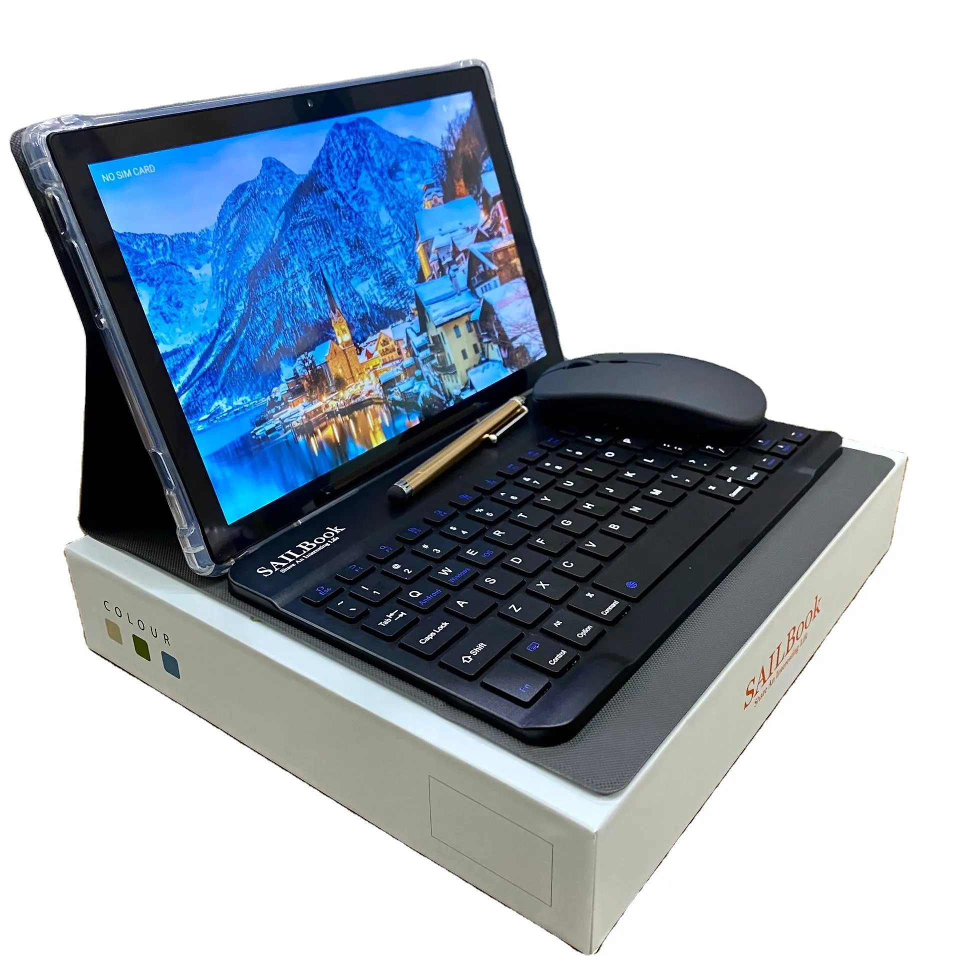 신제품 10 인치 2 in 1 컨버터블 노트북 5GB + 256gb 컴퓨터