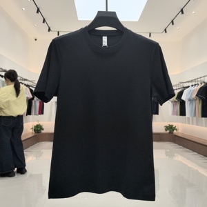 Skin Friendly Cotton Blend Solid Blank Short Sleeve Round Neck T <strong>Shirt</strong> Custom Print Multi Color Basic Summer Men Garment - Product Image 2
