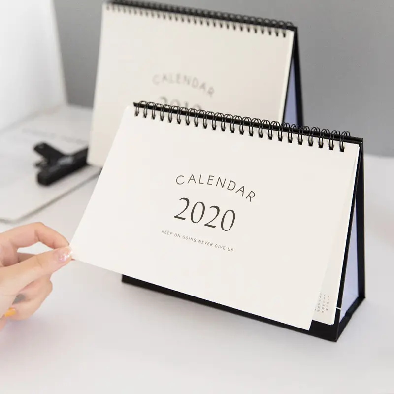 Calendário de mesa personalizado do planejador da agenda 2022, impressão mensal