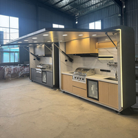 Cuisine extérieure modulaire portable de luxe avec barbecue à gaz complet et abri de jardin