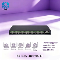 Switch de Red H3C S5135S-48FP4X-EI de 48 Puertos 10/100/1000Mbps POE SNMP QoS VLAN RJ45 en Stock