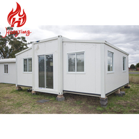 Maison préfabriquée en acier pliable et extensible, petite maison préfabriquée, prête à être expédiée, pour habitation, bureau, logement temporaire