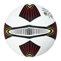Ballon de football en caoutchouc durable, taille officielle 5, résistant à l'usure, gonflable, pour entraînement en extérieur, école, terrain de jeu