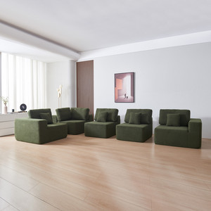 Canapé modulaire en forme de L, emballé sous vide, garnissage en éponge, design moderne pour villa, appartement - gain de place, trois places, sectionnel - Product Image 3
