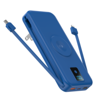 Chargeur portable Type-C 20W, chargeur rapide 18W, câble intégré, batterie externe haute capacité 10000mAh, blocs d'alimentation