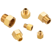 Konektor Pipa Kuningan Hex Nipple BSPP/BSPT/NPT Berulir Pria Wanita untuk Sistem Perpipaan dan Penyediaan Air