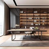 Meuble d'étude minimaliste Wabi-Sabi en chêne massif avec plateau amovible pour ordinateur portable, idéal pour appartement, chambre séparée ou salle de lecture