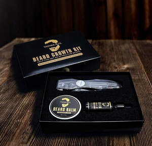 Nouveau design barbe croissance rouleau kit barbe kit barbe kit de <span class=keywords><strong>toilettage</strong></span> - Product Image 4