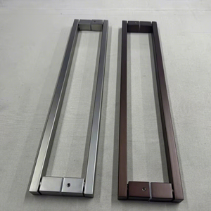 Poignée de porte en cuivre pur pour vitrine de centre commercial, café, hôtel de luxe moderne, salle de bain, douche – Grand tirette moderne - Product Image 1