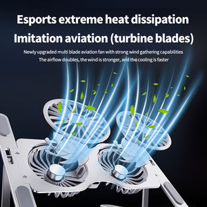 Soporte plegable antideslizante para portátil de aleación de aluminio, altura ajustable estable, 360 ventiladores de refrigeración, soporte para portátil - Product Image 6