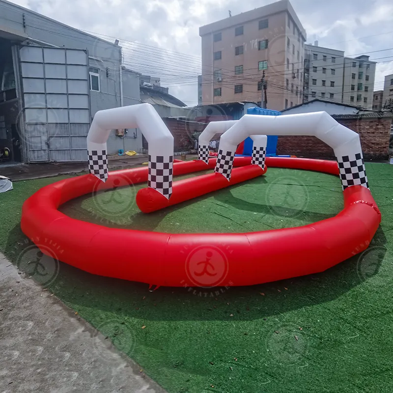 High Quality Inflatable Race Track Bumper Car Race Track Barriers Outdoor Kids Sport Games Go Kart Racing Track