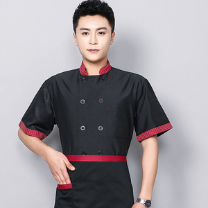 Uniforme de Chef de Manga Corta para Hombre, Uniforme de Verano para Hotel, Restaurante, Cocina Occidental, Ropa de Chef con Logotipo Personalizado - Product Image 5