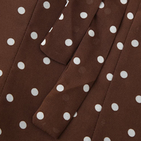 Robe mi-longue décontractée sans manches à imprimé pois rétro pour femme, nouvelle collection printemps-automne 2026 ZATRHMBM