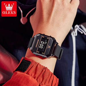   Nouvelle Arrivée 1103 Montres Numériques pour Hommes, Étanche 3ATM, Montre de Sport Tendance, Double Fuseau Horaire, Montre-Bracelet Numérique Multifonctionnelle - Product Image 5