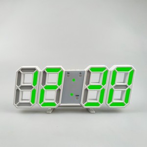 Creative 3D Mini LED Quartz Digital Wall <strong>Clock</strong> with Electronic Alarm for Bedroom Office Bar-<strong>DIY</strong> Living Room Decor - Product Image 4