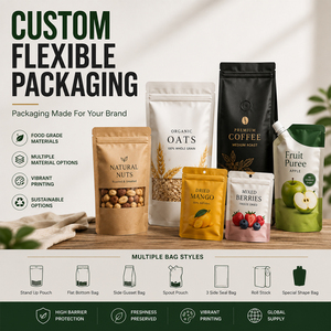 Custom Printed Spices Packaging Matte Resealable Pouch With Metallic Gold Foil Custom Brand Food Packaging - Product Image 4