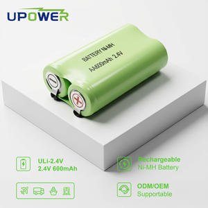 Pack de <span class=keywords><strong>batteries</strong></span> rechargeables Ni-MH ULi AA 600mAh 2.4V pour brosse à dents électrique - Product Image 1