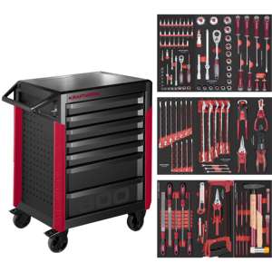 Kraftwerk PRO LINE Armoire à outils mobile PT800 7 tiroirs 143 pcs. - Product Image 1