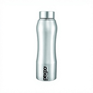 Vente en gros de bouteilles bistro avec logo personnalisé bouteille d'eau isolée en acier inoxydable avec ouverture étroite verres en plastique - Product Image 1