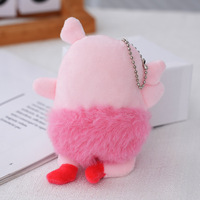 Dessin animé mignon jouets en peluche poupée en peluche ballet cochon porte-clés drôle danse cochon porte-clés pendentif cochon peluches al por mayor