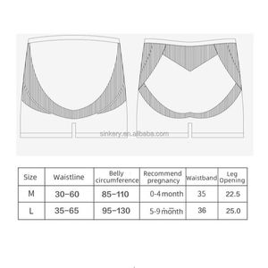 Culottes de maternité taille haute sans couture en fibre d'argent pour femmes enceintes, confortables et très visibles, vente en gros - Product Image 5