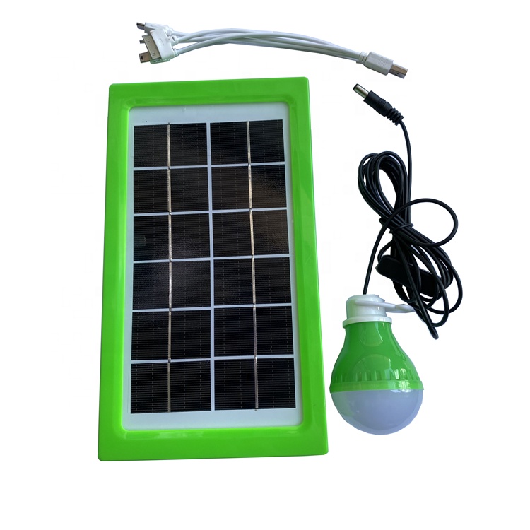 Маленький Солнечный светильник 3,5 Вт со светодиодной лампой и зарядным устройством для мобильного телефона