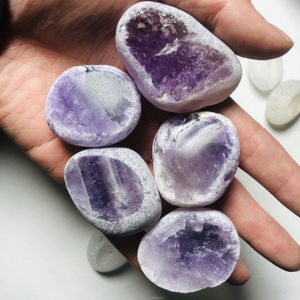 Vente en gros de pierres naturelles : Quartz rose, Quartz fumé, Quartz clair, Améthyste, Œufs de méditation, Pierres de visionnariat pour la guérison et les cadeaux - Product Image 3