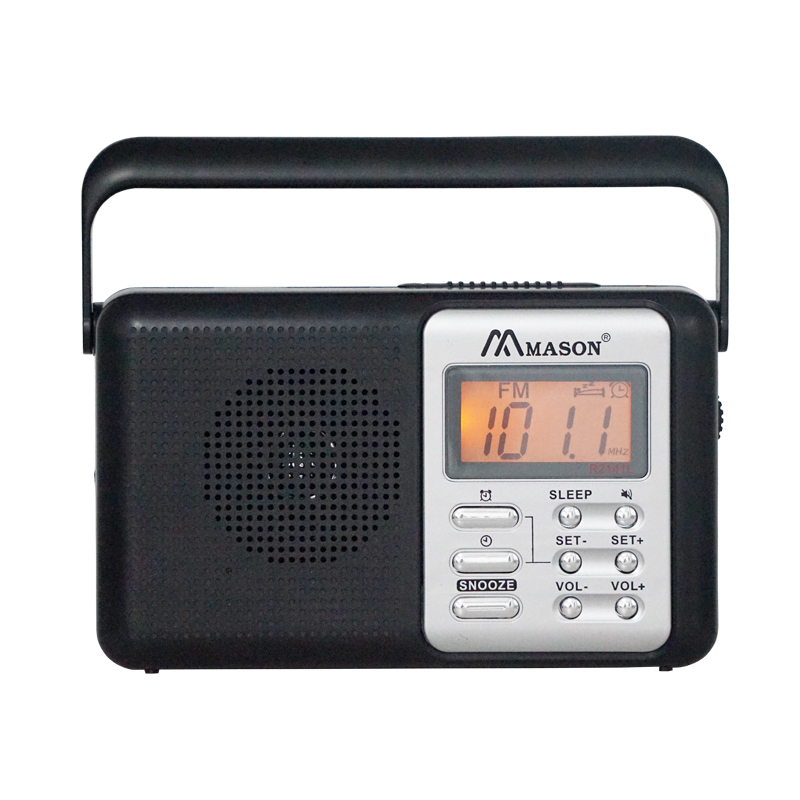 Mason 2022 Hot sell multi-functions digital fm am portable radio receiver with alarm clock/sleep/snooze setting