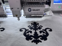 GALAXY HAUTE VITESSE 12 15 AIGUILLES PLATES COUPE LASER APPLIQUE BRODERIE MACHINE LOGO PATCHES TISSUS DENTEAUX VÊTEMENTS VÊTEMENTS