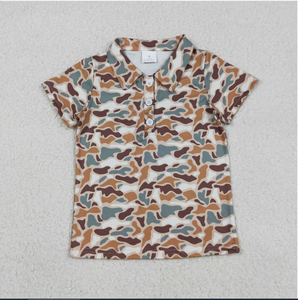 Vêtements d'été pour enfants BT1355, imprimé camouflage marron, chasse - Product Image 4