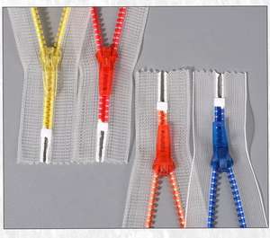 Cremalleras Metalicas Fournisseur Personnalisé Extrémité Ouverte Coloré Résine Zip Transparent Maille <span class=keywords><strong>Fermeture</strong></span> Éclair En Plastique <span class=keywords><strong>pour</strong></span> Veste - Product Image 2