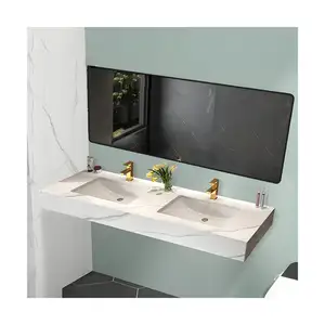 Double Marble Sink Modern Design Wash Basin Above Counter Wash Basin Bathroom Vanity Sink